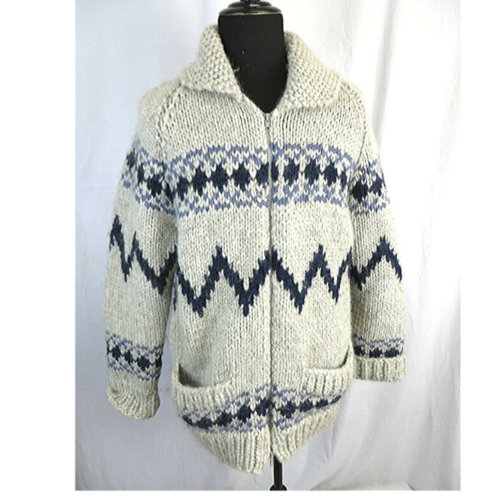 Thick Handknit Sweater Unisex, Men M-L, Wo…